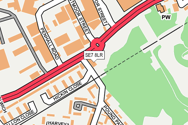 SE7 8LR map - OS OpenMap – Local (Ordnance Survey)