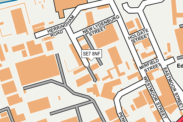 SE7 8NF map - OS OpenMap – Local (Ordnance Survey)