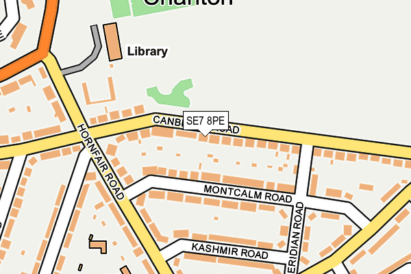 SE7 8PE map - OS OpenMap – Local (Ordnance Survey)