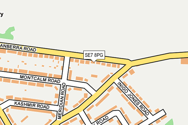 SE7 8PG map - OS OpenMap – Local (Ordnance Survey)