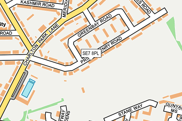 SE7 8PL map - OS OpenMap – Local (Ordnance Survey)