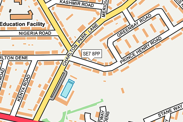 SE7 8PP map - OS OpenMap – Local (Ordnance Survey)