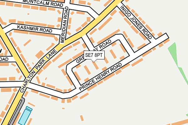 SE7 8PT map - OS OpenMap – Local (Ordnance Survey)