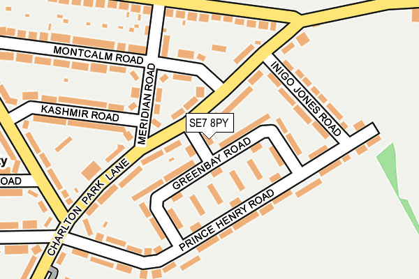 SE7 8PY map - OS OpenMap – Local (Ordnance Survey)