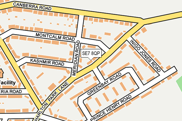 SE7 8QP map - OS OpenMap – Local (Ordnance Survey)