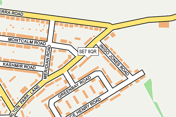 SE7 8QR map - OS OpenMap – Local (Ordnance Survey)