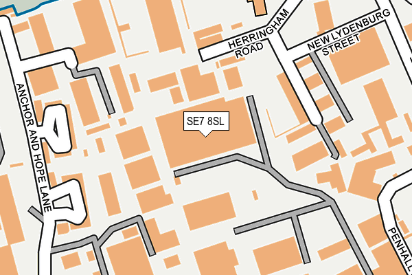 SE7 8SL map - OS OpenMap – Local (Ordnance Survey)