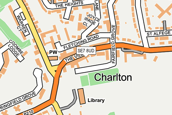 SE7 8UD map - OS OpenMap – Local (Ordnance Survey)