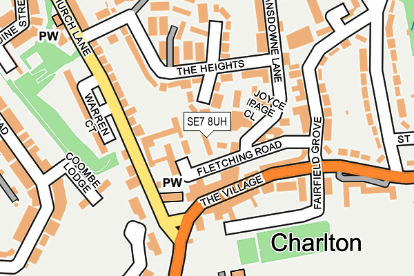 SE7 8UH map - OS OpenMap – Local (Ordnance Survey)