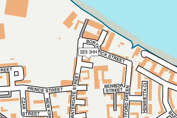 SE8 3HH map - OS OpenMap – Local (Ordnance Survey)