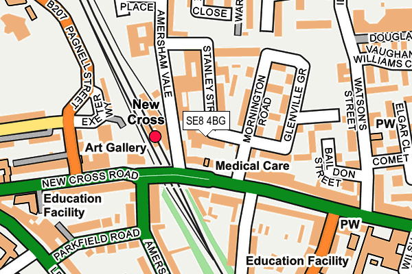SE8 4BG map - OS OpenMap – Local (Ordnance Survey)