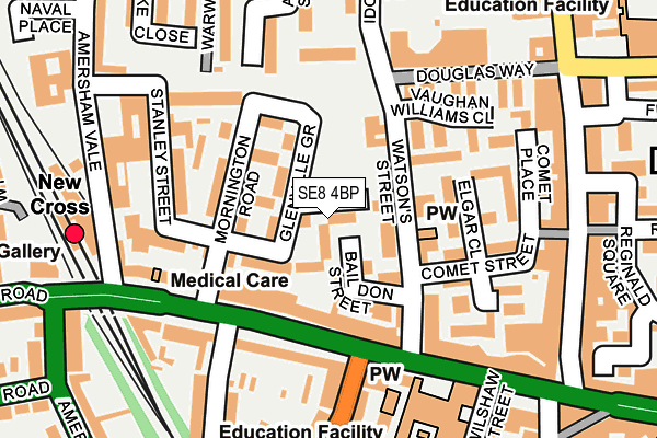 SE8 4BP map - OS OpenMap – Local (Ordnance Survey)
