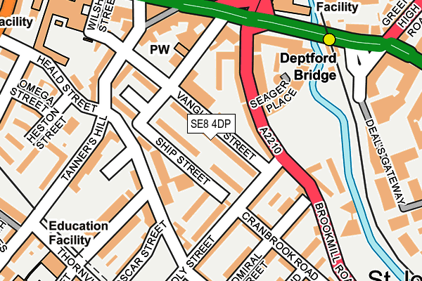 SE8 4DP map - OS OpenMap – Local (Ordnance Survey)