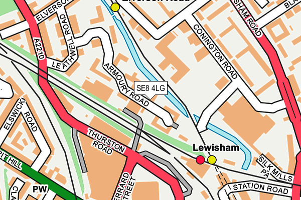 SE8 4LG map - OS OpenMap – Local (Ordnance Survey)