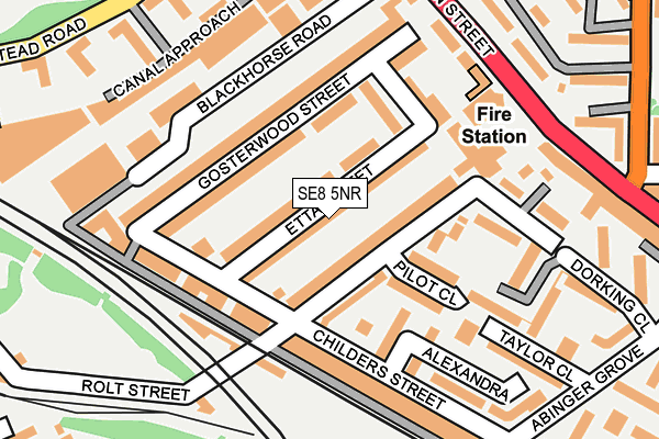 SE8 5NR map - OS OpenMap – Local (Ordnance Survey)