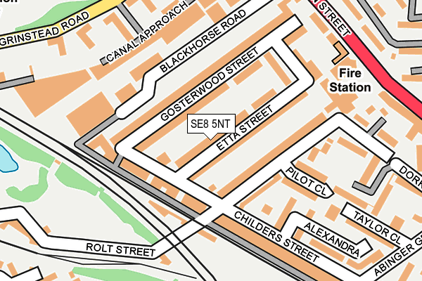 SE8 5NT map - OS OpenMap – Local (Ordnance Survey)