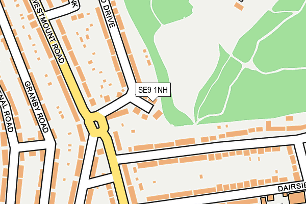 SE9 1NH map - OS OpenMap – Local (Ordnance Survey)