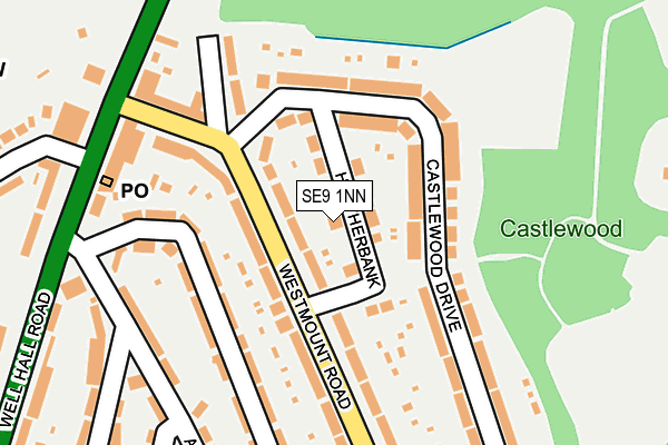 SE9 1NN map - OS OpenMap – Local (Ordnance Survey)