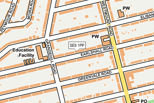 SE9 1PP map - OS OpenMap – Local (Ordnance Survey)