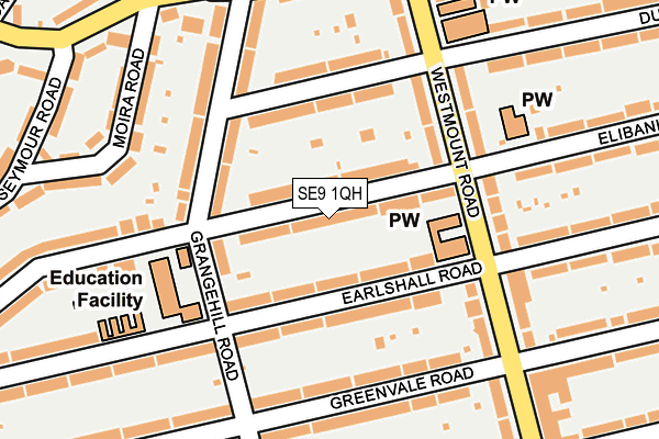 SE9 1QH map - OS OpenMap – Local (Ordnance Survey)