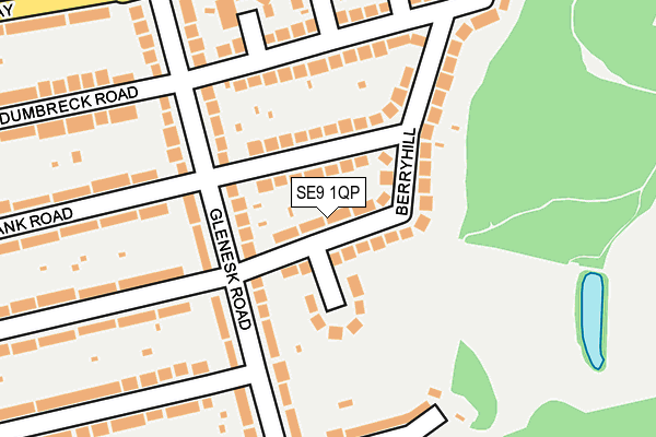 SE9 1QP map - OS OpenMap – Local (Ordnance Survey)