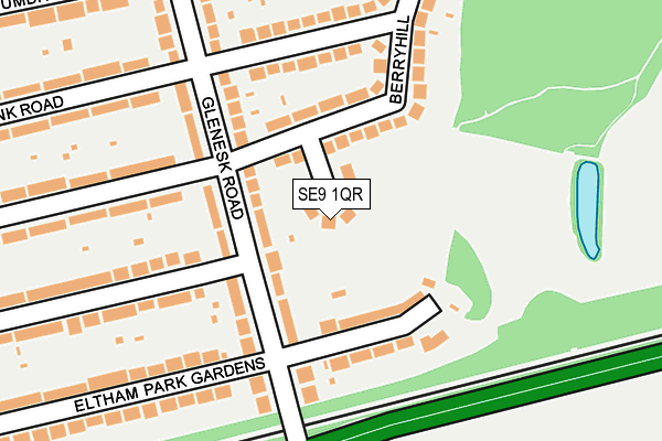 SE9 1QR map - OS OpenMap – Local (Ordnance Survey)