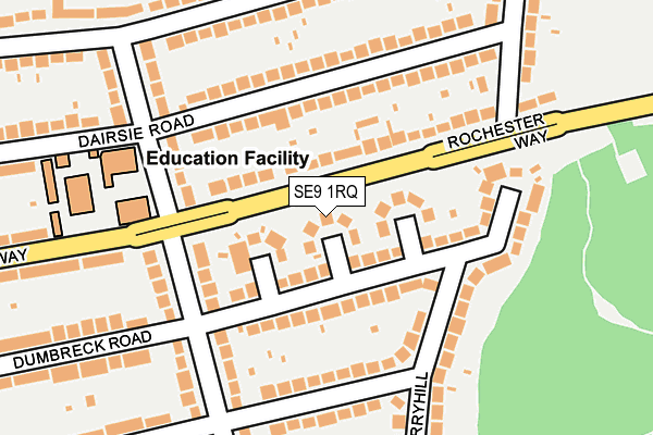 SE9 1RQ map - OS OpenMap – Local (Ordnance Survey)