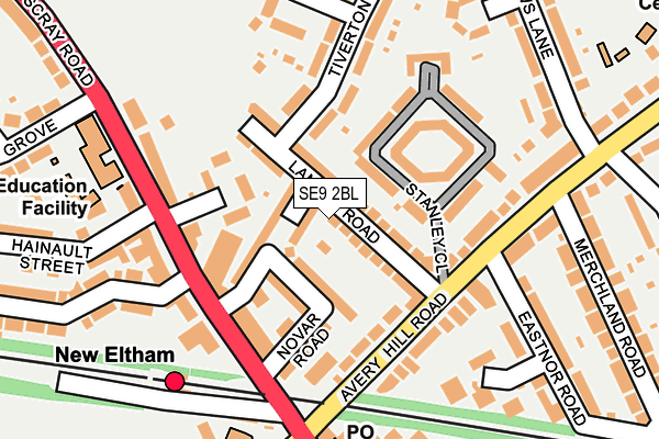 SE9 2BL map - OS OpenMap – Local (Ordnance Survey)