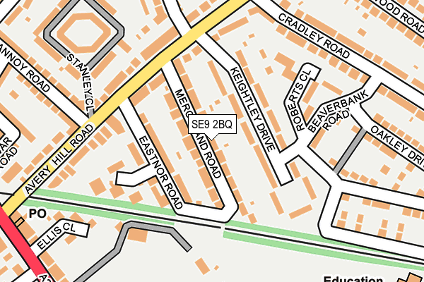 SE9 2BQ map - OS OpenMap – Local (Ordnance Survey)