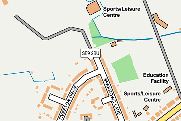 SE9 2BU map - OS OpenMap – Local (Ordnance Survey)