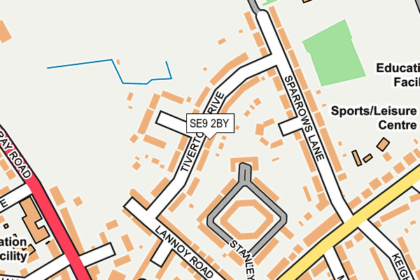 SE9 2BY map - OS OpenMap – Local (Ordnance Survey)