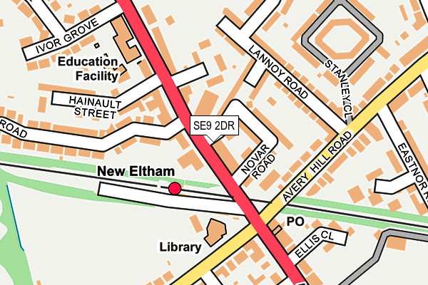 Map of NEW ELTHAM MOBILES LTD at local scale