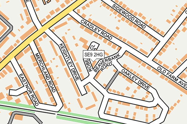 SE9 2HG map - OS OpenMap – Local (Ordnance Survey)