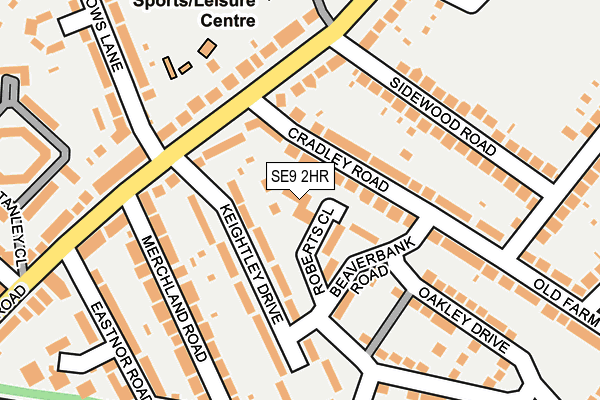 SE9 2HR map - OS OpenMap – Local (Ordnance Survey)