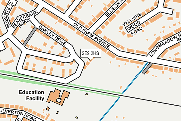 SE9 2HS map - OS OpenMap – Local (Ordnance Survey)