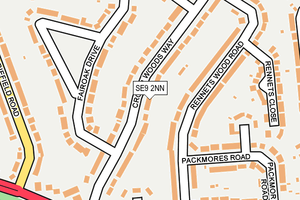 SE9 2NN map - OS OpenMap – Local (Ordnance Survey)