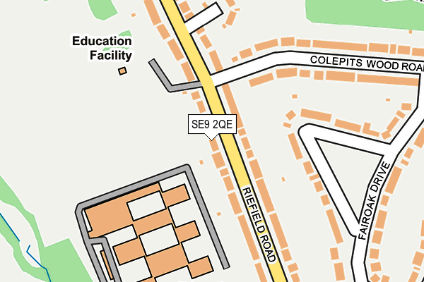 SE9 2QE map - OS OpenMap – Local (Ordnance Survey)