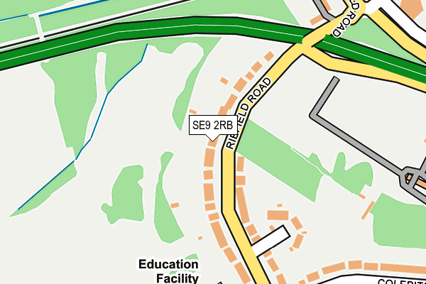 SE9 2RB map - OS OpenMap – Local (Ordnance Survey)