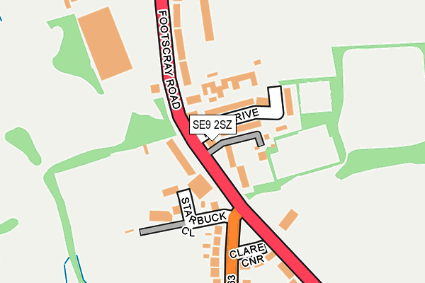 SE9 2SZ map - OS OpenMap – Local (Ordnance Survey)