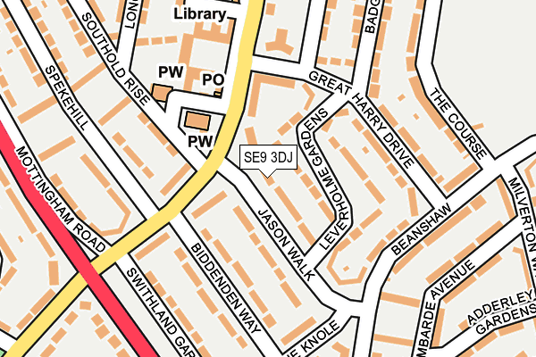 SE9 3DJ map - OS OpenMap – Local (Ordnance Survey)