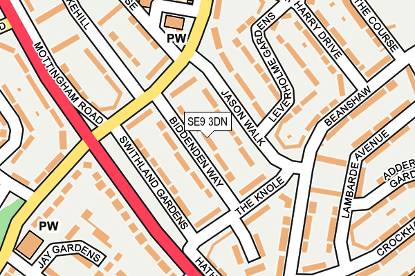 SE9 3DN map - OS OpenMap – Local (Ordnance Survey)