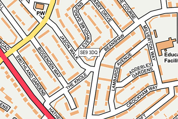 SE9 3DQ map - OS OpenMap – Local (Ordnance Survey)