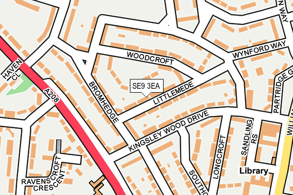 SE9 3EA map - OS OpenMap – Local (Ordnance Survey)