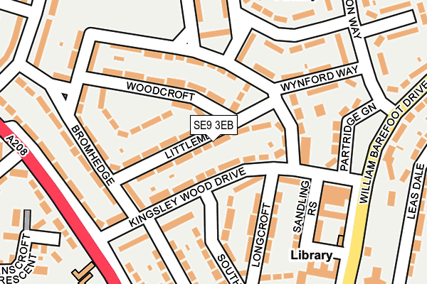 SE9 3EB map - OS OpenMap – Local (Ordnance Survey)
