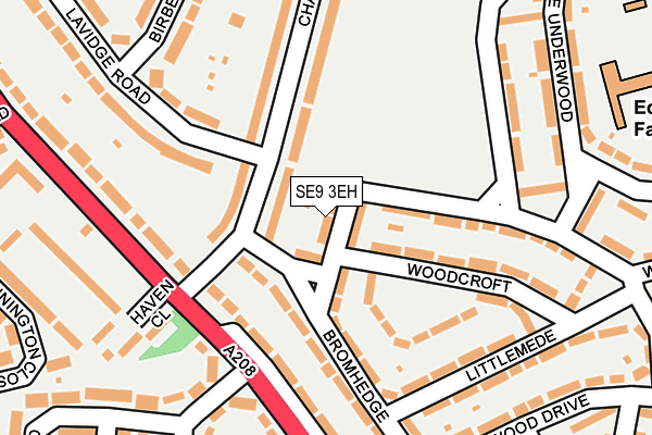SE9 3EH map - OS OpenMap – Local (Ordnance Survey)