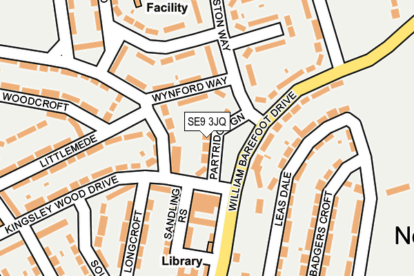 SE9 3JQ map - OS OpenMap – Local (Ordnance Survey)