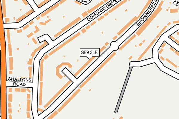 SE9 3LB map - OS OpenMap – Local (Ordnance Survey)