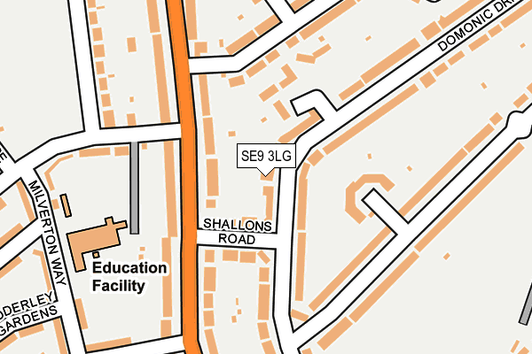 SE9 3LG map - OS OpenMap – Local (Ordnance Survey)