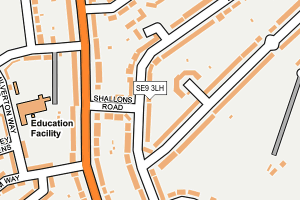SE9 3LH map - OS OpenMap – Local (Ordnance Survey)