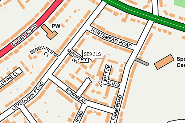 SE9 3LS map - OS OpenMap – Local (Ordnance Survey)